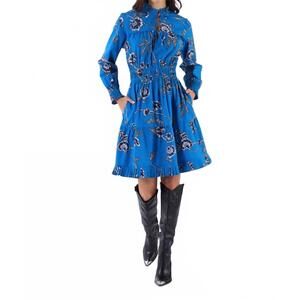 NEW BEYOND BY VERA alice mini dress in charms blue